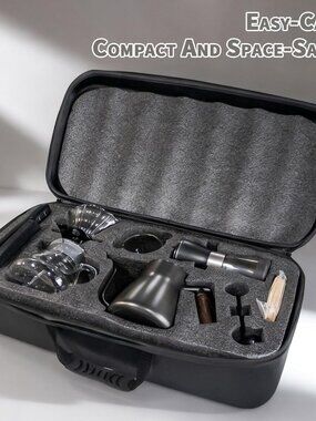 Portable coffee Set - Manual Coffee Grinder, Coffee Dripper Set, Gooseneck Kettl